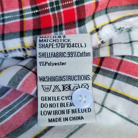 UPCYCLED Flannel with "Messy Bun" Embroidered Patch | Large - Picture 5 of 6